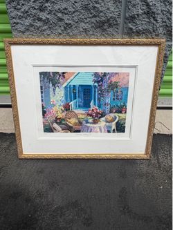 Julian Askins Summer Setting 2 limited edition artwork 181/350 Signed Framed