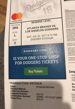 Dodgers Vs Atlanta braves Saturday 7/22