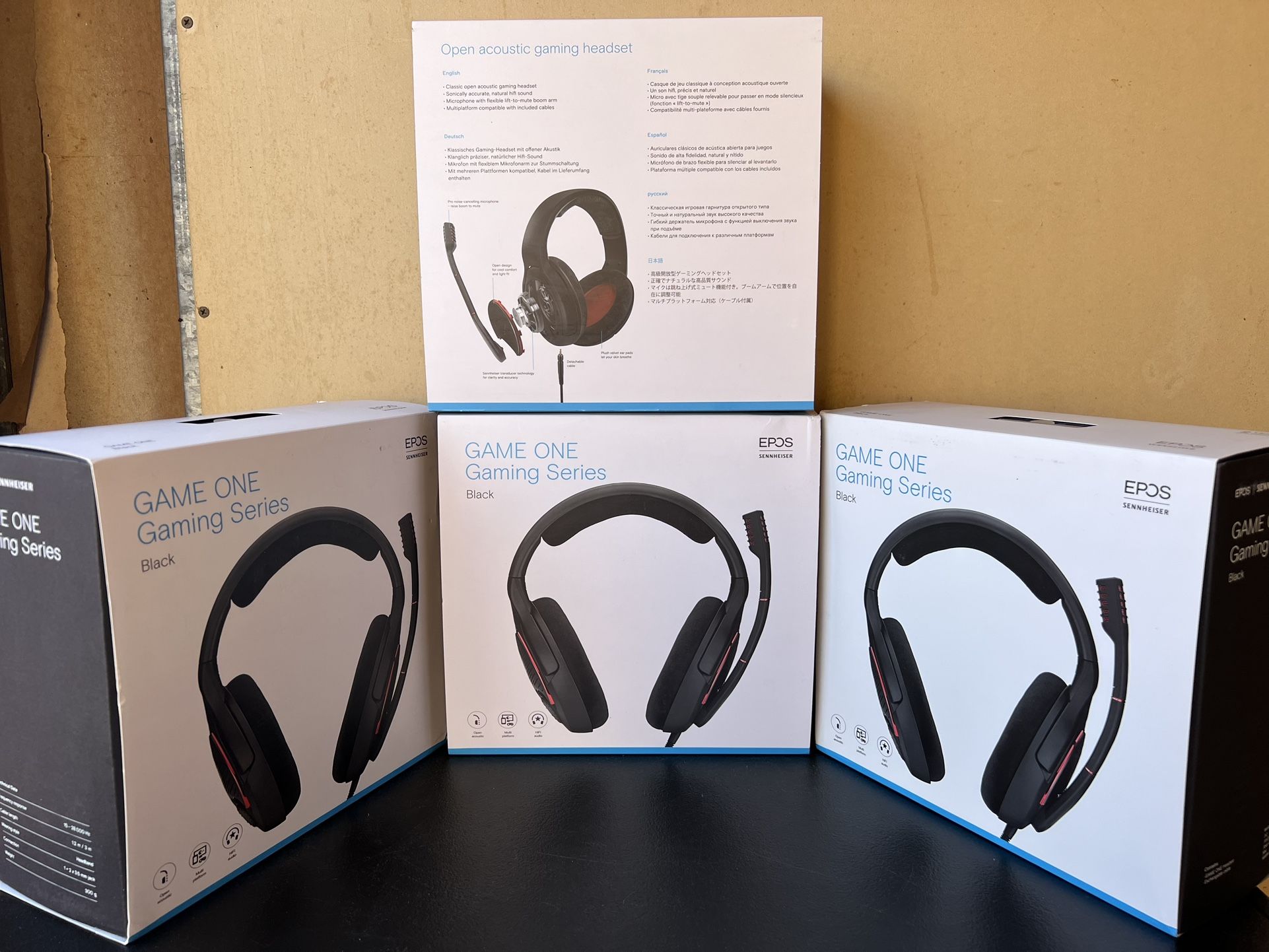 BRAND NEW SEALED EPOS I Sennheiser GAME ONE Gaming Headset, Open Acoustic, Noise-canceling mic, Flip-To-Mute, XXL plush velvet ear pads, compatible wi
