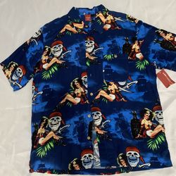 Men’s XL Pirate Print - Junction West Shirt 