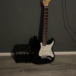 Electric Guitar And Amp