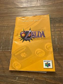 The Legend of Zelda Majora’s Mask Nintendo 64 N64 Original Instruction Manual