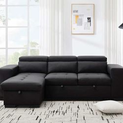 Brand New Sleeper Sectional Sofa / Sofa Cama Seccional con Almacenamiento Nuevo... FAST DELIVERY 🚚 