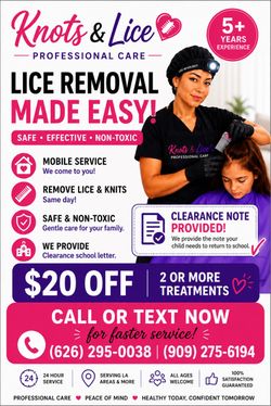 Professional lice removal