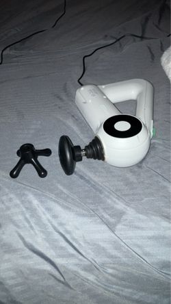 Massage gun works strong three attachments and charger
