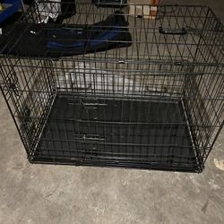 Large Dog Crate-  Black 