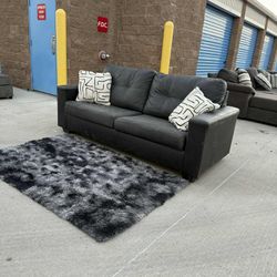 Leather Couch With Queen Bed 