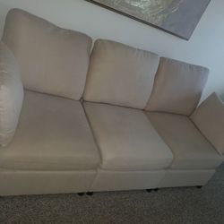 Beige Sofa 