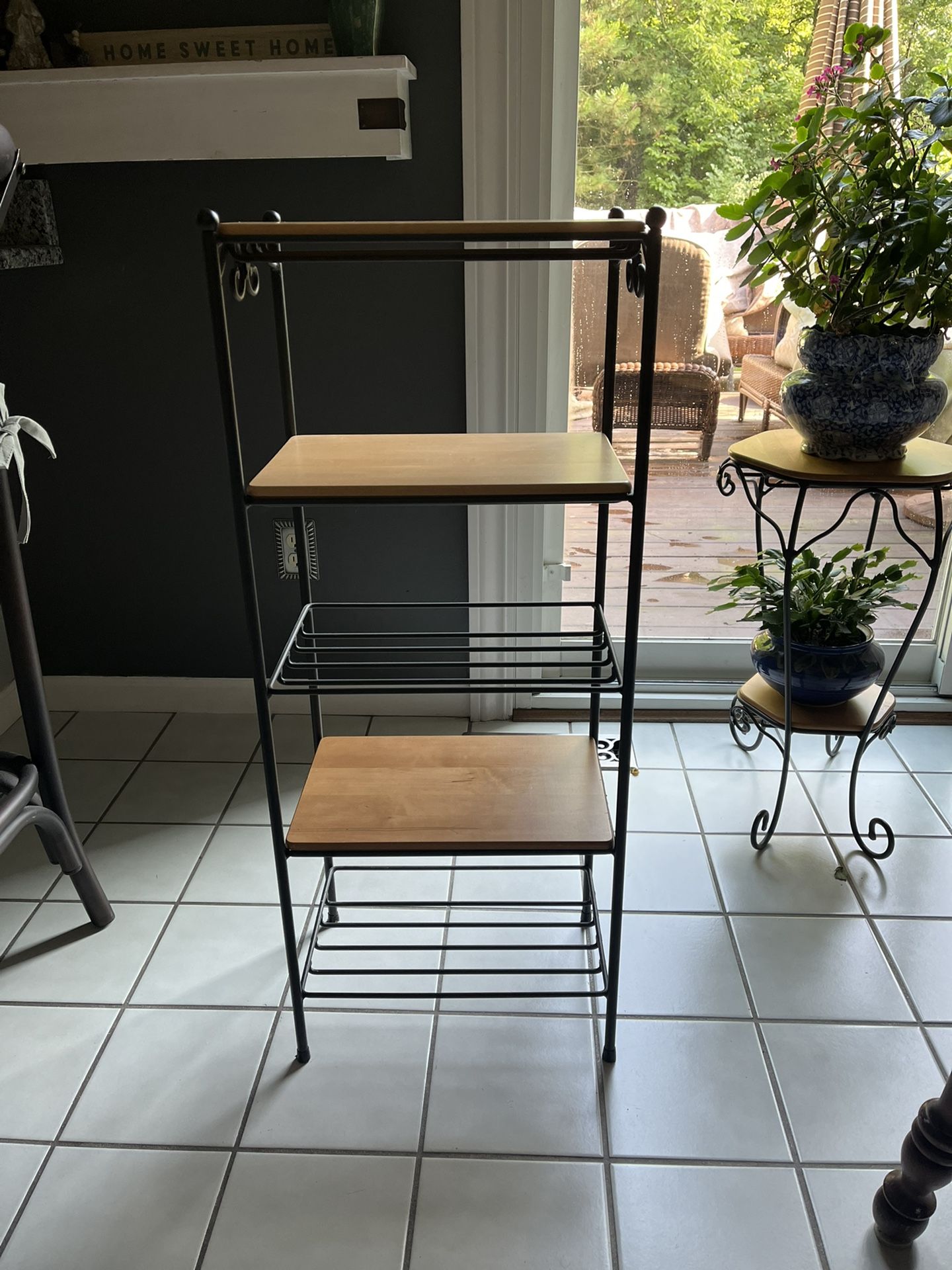 1  Of 2 Longaberger 5-tier Wrought Iron Stand