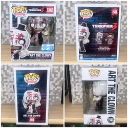 Funko Pop MOVIES TERRIFIER 3 Art The Clown w/ Knife Exclusive 