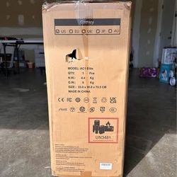 A brand-new mop and vacuum combo machine, purchased but left unused, past the return period.