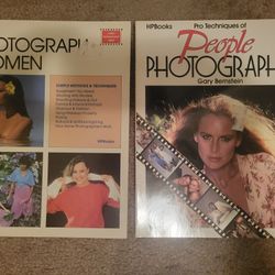 Vintage 80's How To Photograph Women & People Photography Books  - New 