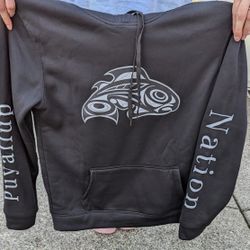 New Puyallup Nation Custom Sweatshirt Black Size M