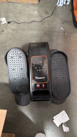 Electric elliptical leg exerciser