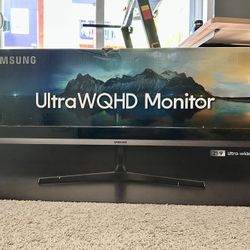 Samsung 34” Ultra WQHD Monitor – Like New | $210