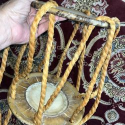 Vintage Leather Plant Hanger 