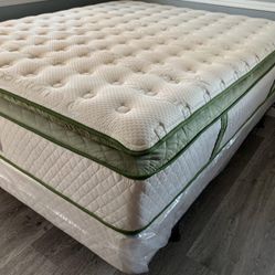 Full Size Organic Hybrid Gel PillowTop Mattress 