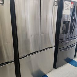 New
36 in. 25 cu. ft. Counter-Depth MAX with Zero Clearance 3-Door French Door Refrigerator with