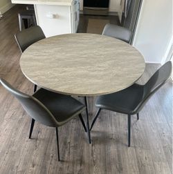 Dining table & chairs