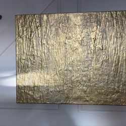 Large Abstract Painting textured acrylic canvas, gold