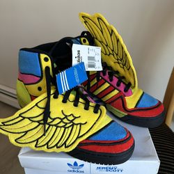 Adidas Wings Jeremy Scott’s “Rainbows” Size 10.5 Brand New In Box RARE
