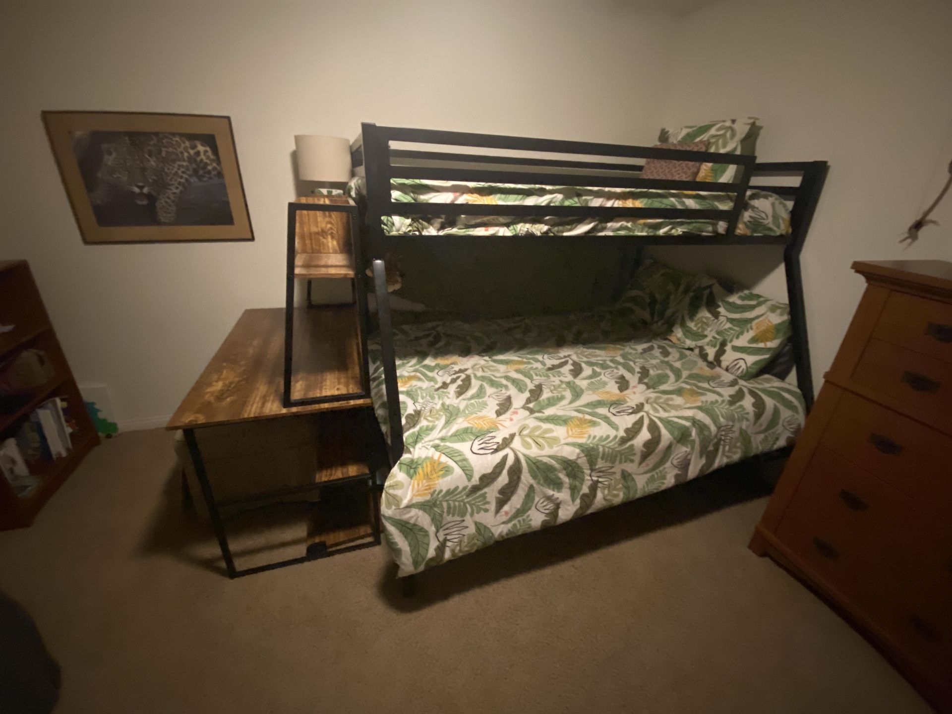 Metal Bunk Bed Full And Twin Sizes Mattress Not Included for Sale in
