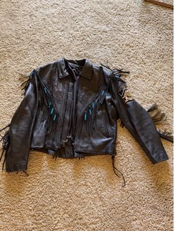 motorcycle jacket Ladies leather size 16