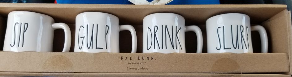 Rae Dunn espresso mugs UFT