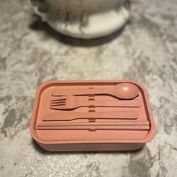 Lunch Container With Utensils 