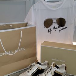 Michael Kors Size 8 Sneakers And Medium Top