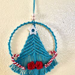 Macrame Christmas Tree Wall Hanging 