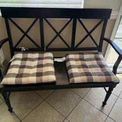 MUST GO TODAY! 2 Seater Wood Chair 