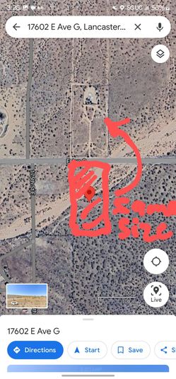 LOTE De  5.55 Acres Para Ranchito En LANCASTER Con Poso De Agua