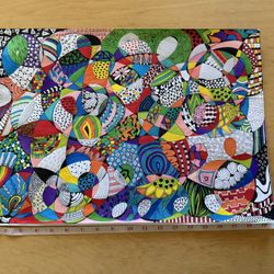 Wall Art - Abstract Handmade Drawing 20x14"