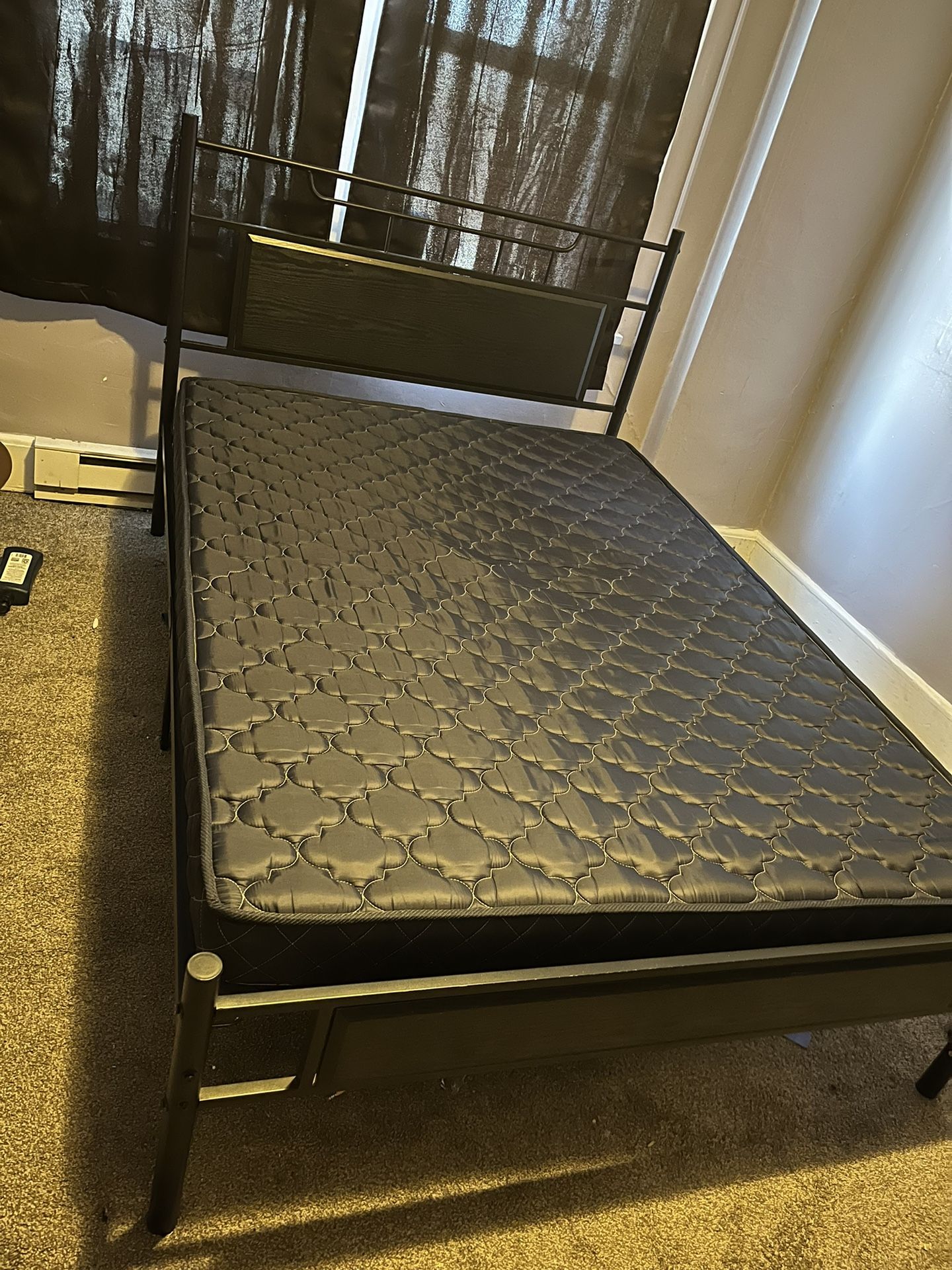 full size bed frame with mattress