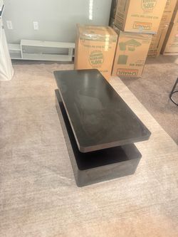 Black LED COFFEE TABLE