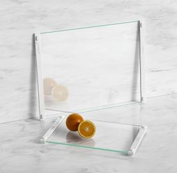 Glass Cutting Board For Kitchen 2 pcs 12x16” and 12x8”