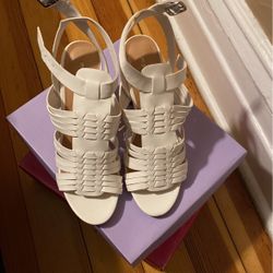 Brand New White Madden Girl Heels 
