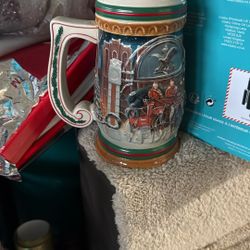 Budweiser 1997 Holiday Stein 