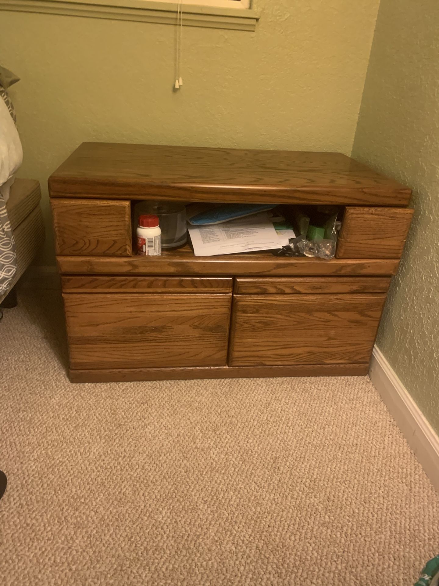 Wood Television Stand / Low Profile Entertainment Center