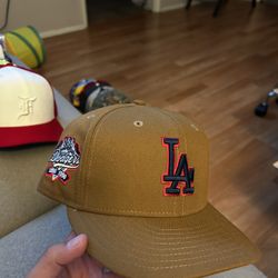 Los Angeles Dodgers Fitted Cap Brown 