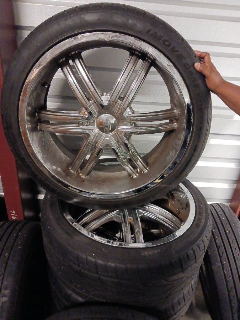 22 Inch Rims  And  Tires 