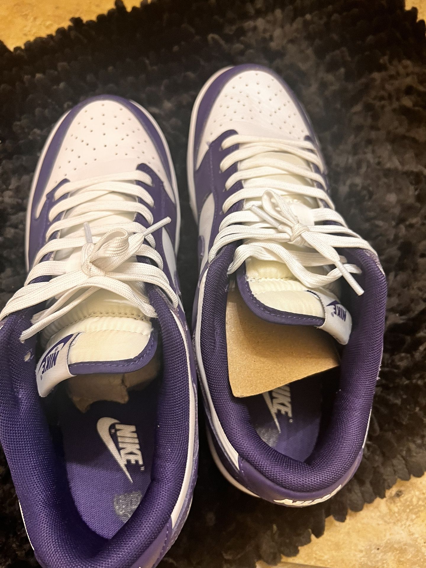 Court Purple Dunks No Box