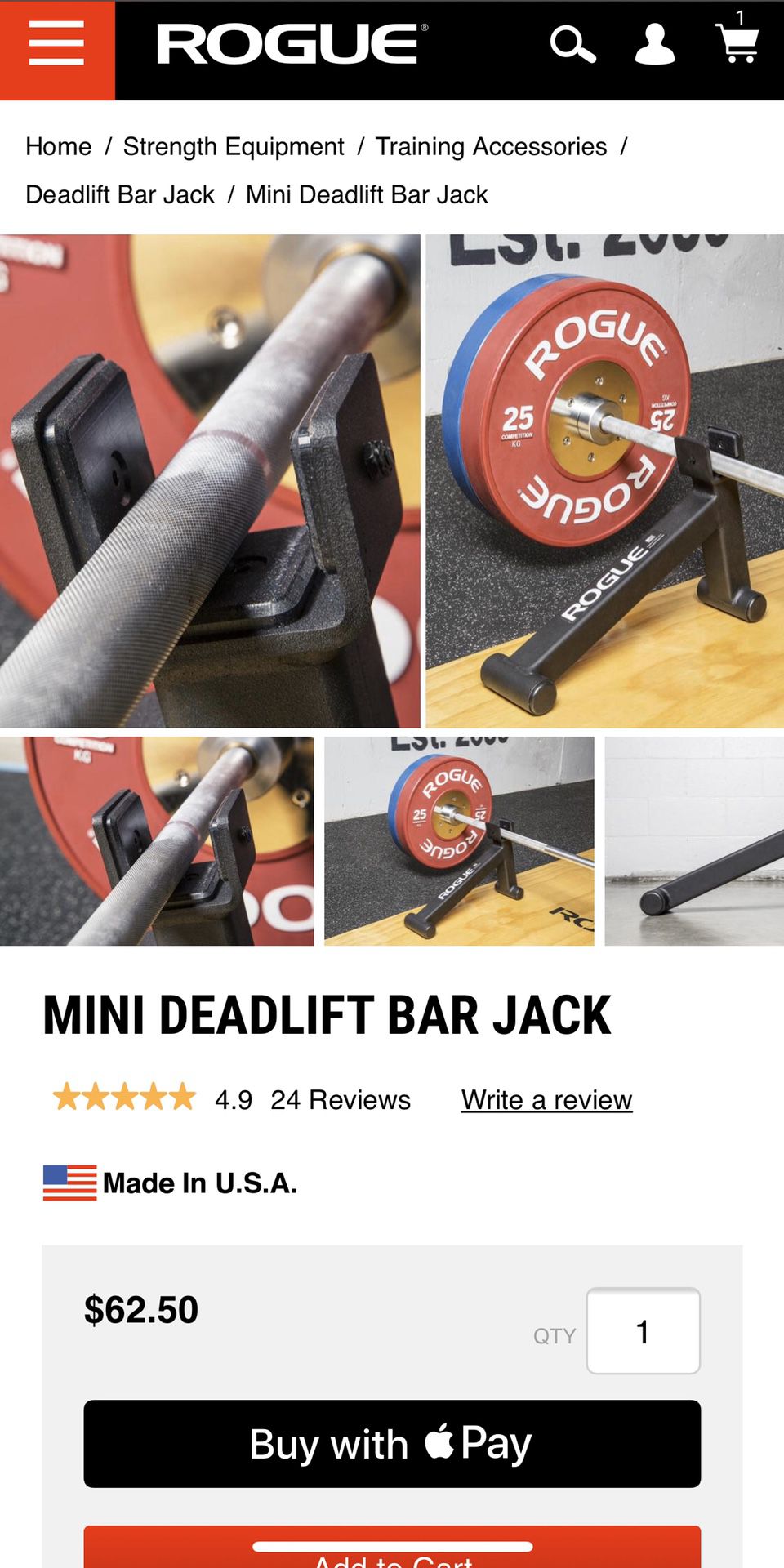 Rogue Fitness Mini Deadlift Jack