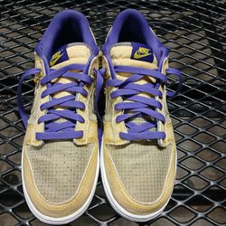 Mens Union LA x Nike Dunk Low Passport Sneakers purple yellow SZ 10