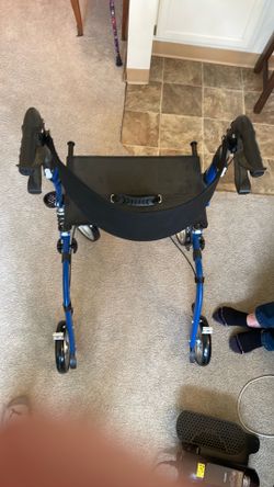 Rollator walker outdoor 8 and 9 inch wheels
