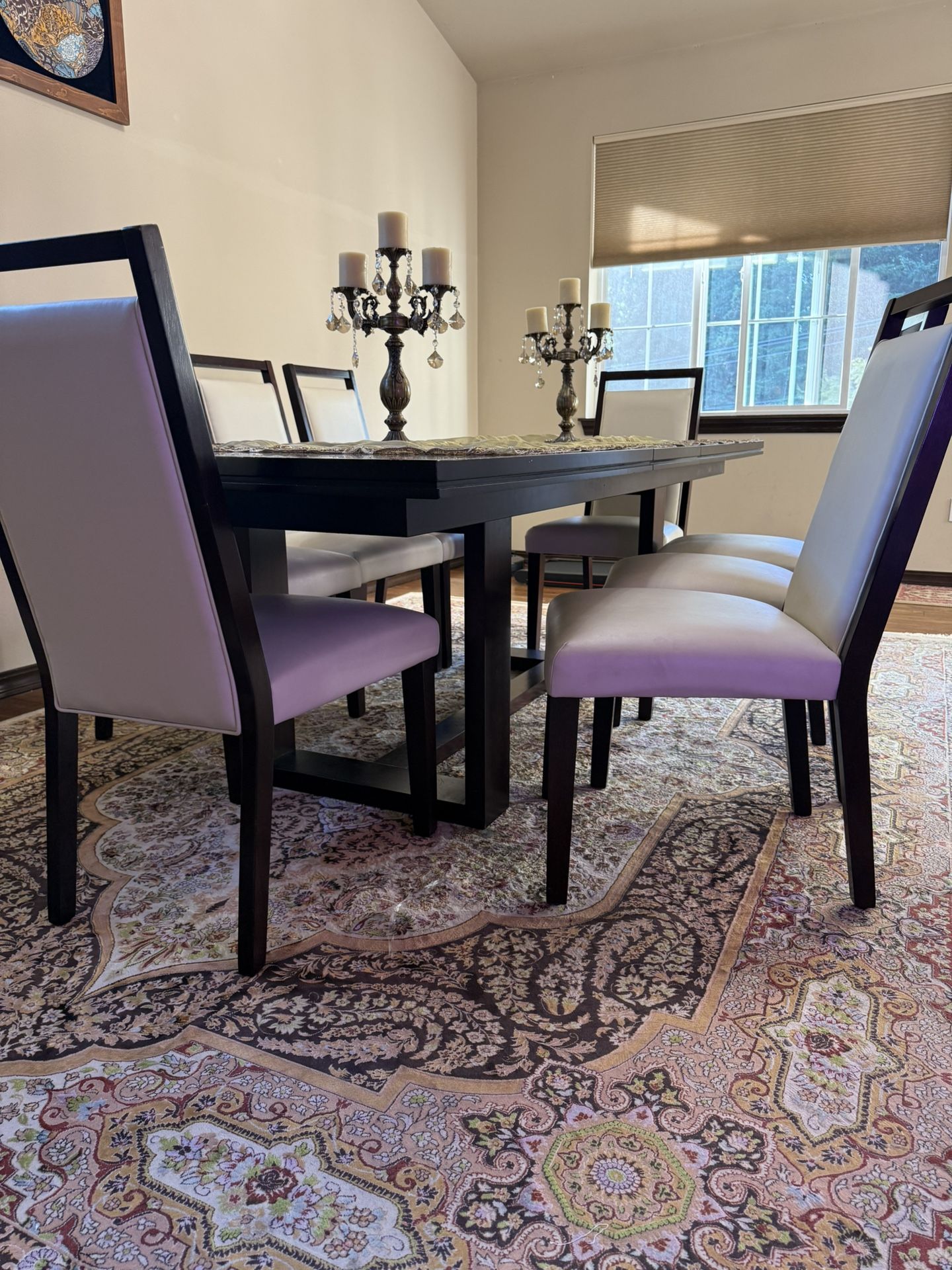 Dining Table With 8 Chairs And Console Table