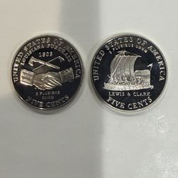 2005 S Gem Proof Westward Hi Jefferson Nickels Peace And Bison With A Extreme Cameo 228