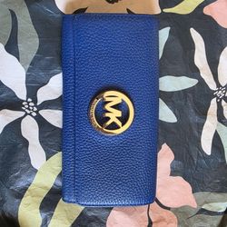 MK Blue Wallet