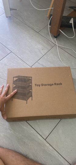 Toy storage rack box